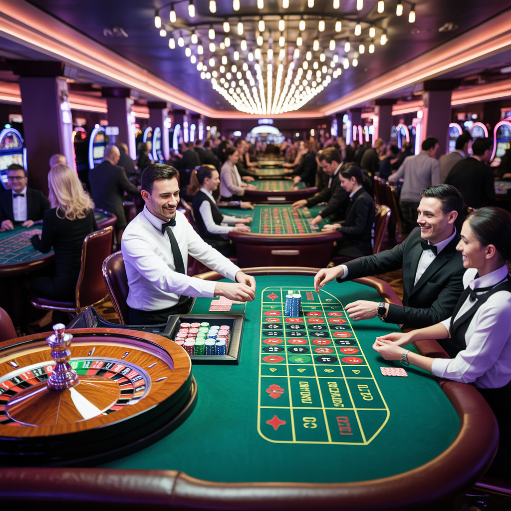 Live casino dimainkan